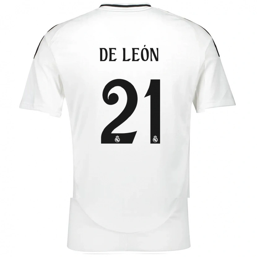 Danxen Hombre Camiseta Jeremy De León #21 Blanco 1ª Equipación 2024/25 La Camisa