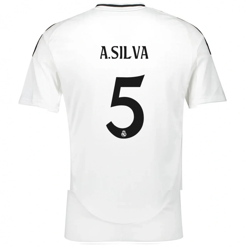 Danxen Hombre Camiseta Antonia Silva #5 Blanco 1ª Equipación 2024/25 La Camisa