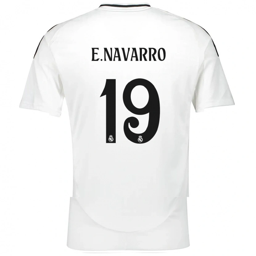 Danxen Hombre Camiseta Eva Navarro #19 Blanco 1ª Equipación 2024/25 La Camisa