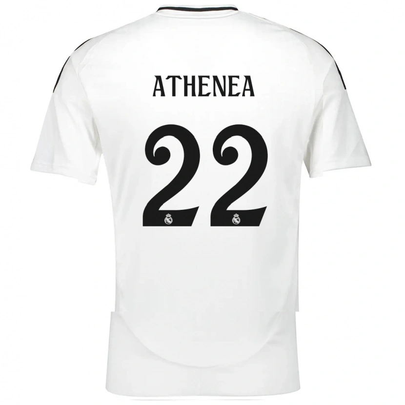 Danxen Hombre Camiseta Athenea Del Castillo #22 Blanco 1ª Equipación 2024/25 La Camisa