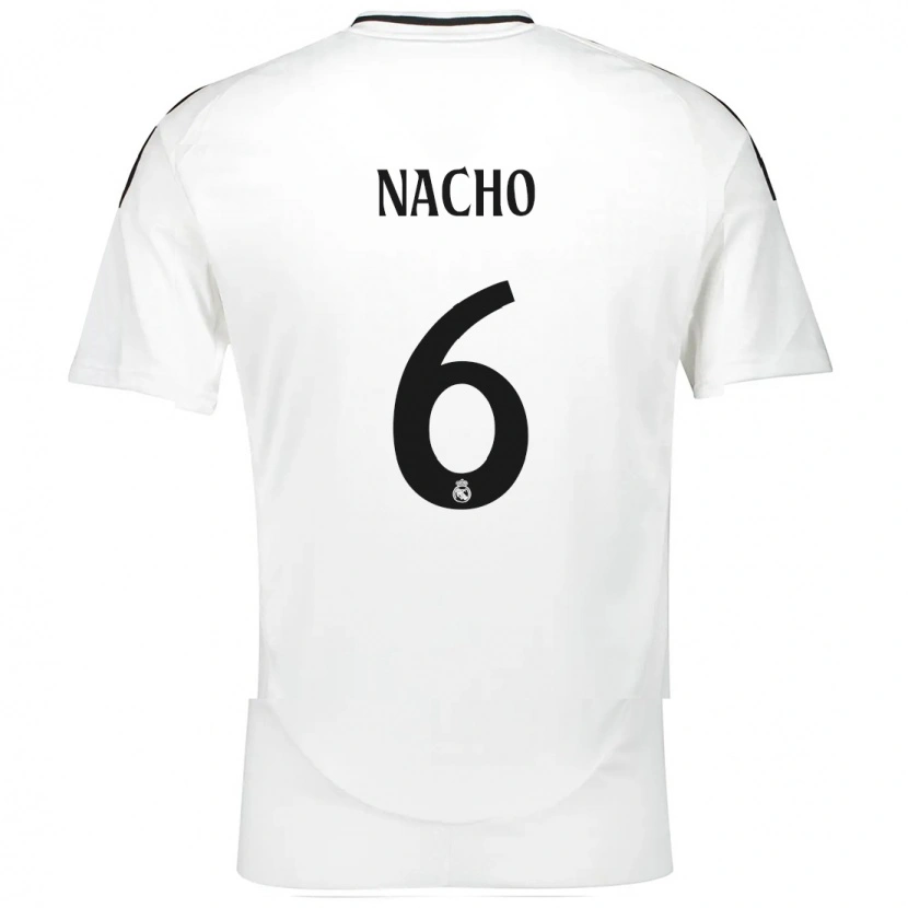 Danxen Hombre Camiseta Nacho Fernández #6 Blanco 1ª Equipación 2024/25 La Camisa
