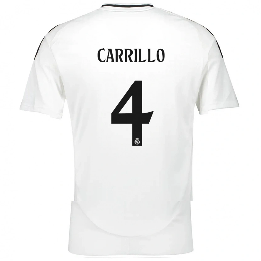 Danxen Hombre Camiseta Álvaro Carrillo #4 Blanco 1ª Equipación 2024/25 La Camisa
