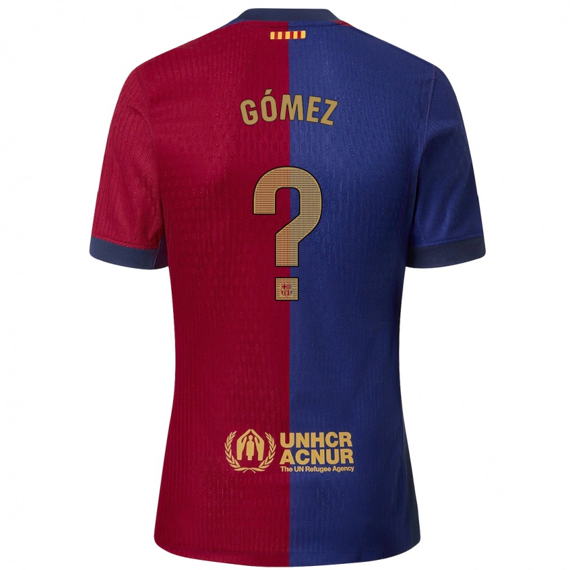 Danxen Hombre Camiseta Álvaro Gómez #0 Azul Rojo 1ª Equipación 2024/25 La Camisa