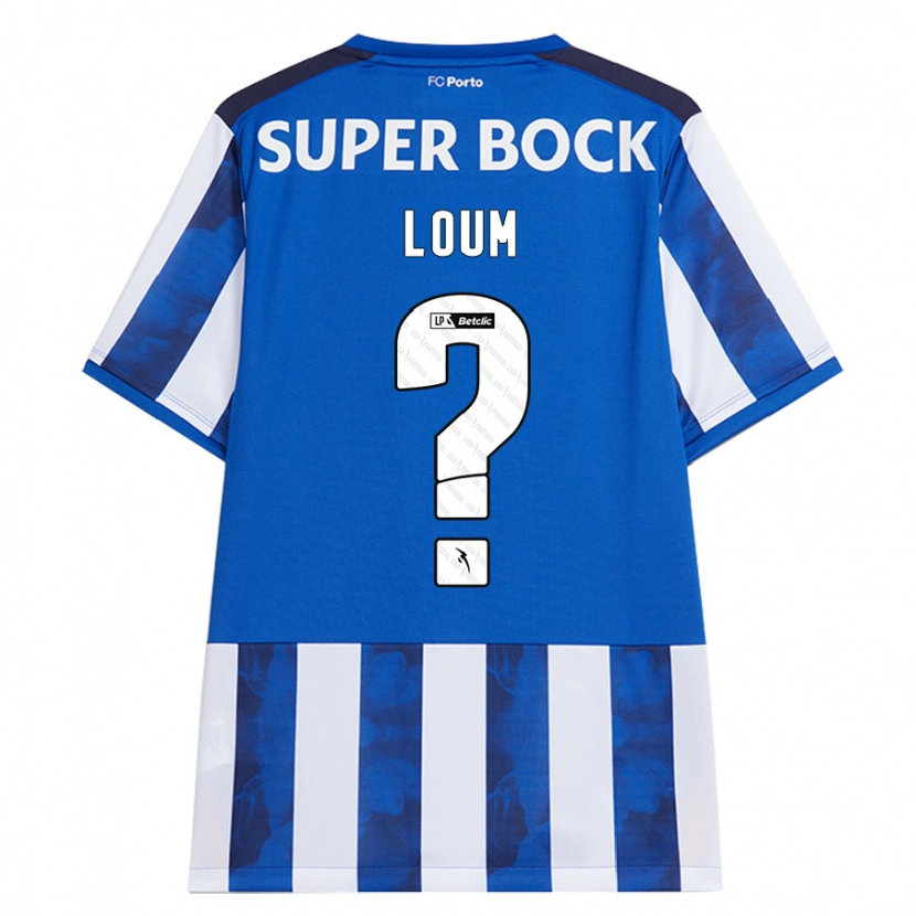 Danxen Hombre Camiseta Mamadou Loum #0 Azul Blanco 1ª Equipación 2024/25 La Camisa