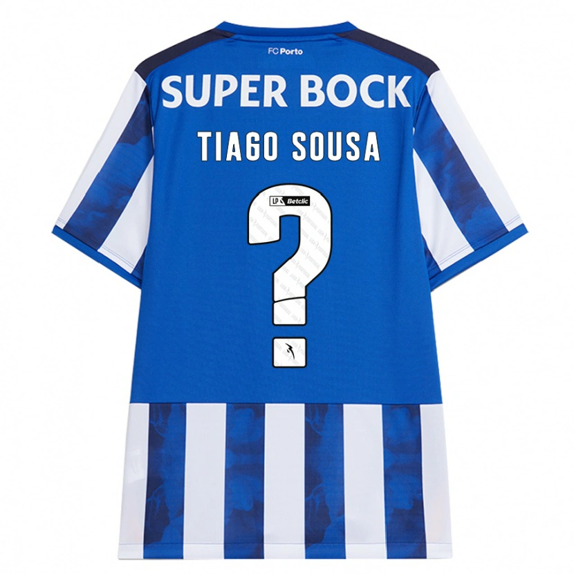 Danxen Hombre Camiseta Tiago Sousa #0 Azul Blanco 1ª Equipación 2024/25 La Camisa