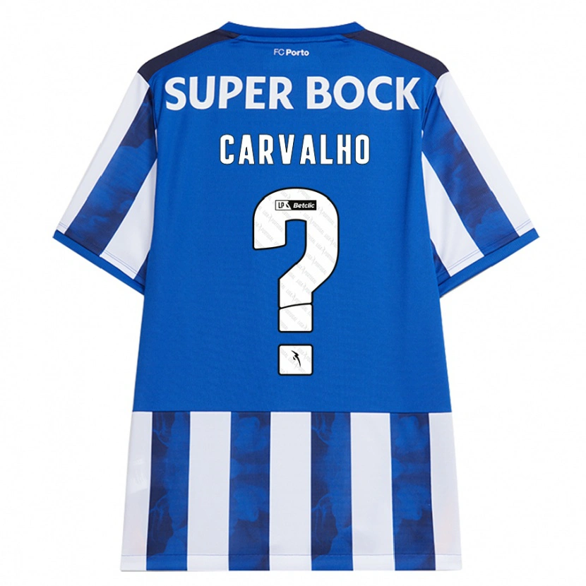 Danxen Hombre Camiseta Guilherme Carvalho #0 Azul Blanco 1ª Equipación 2024/25 La Camisa