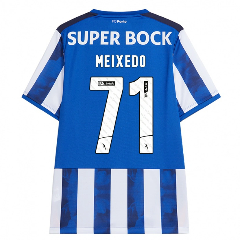 Danxen Hombre Camiseta Francisco Meixedo #71 Azul Blanco 1ª Equipación 2024/25 La Camisa