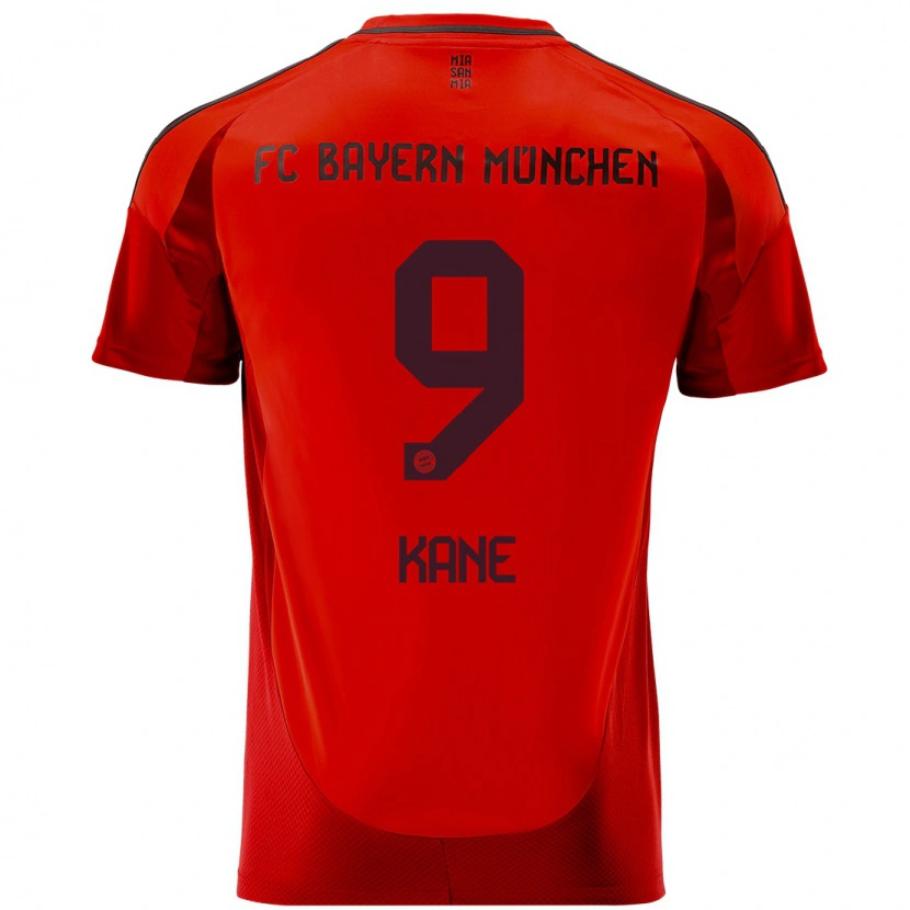 Danxen Hombre Camiseta Harry Kane #9 Rojo 1ª Equipación 2024/25 La Camisa