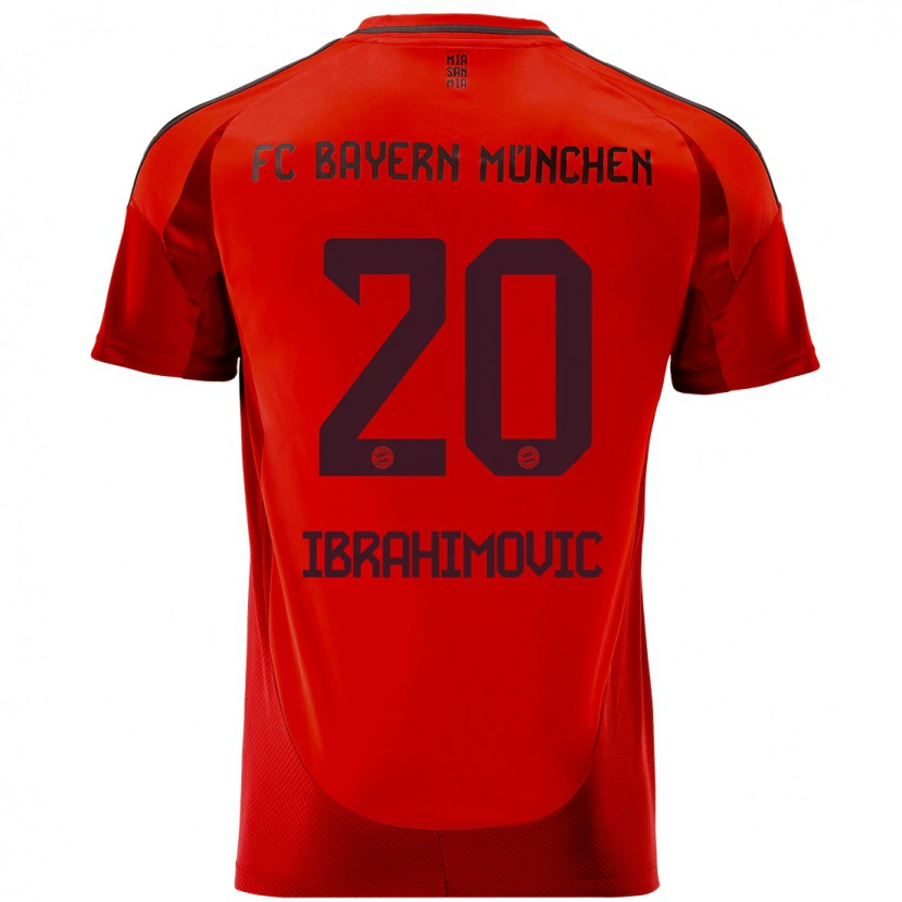 Danxen Hombre Camiseta Arijon Ibrahimovic #20 Rojo 1ª Equipación 2024/25 La Camisa
