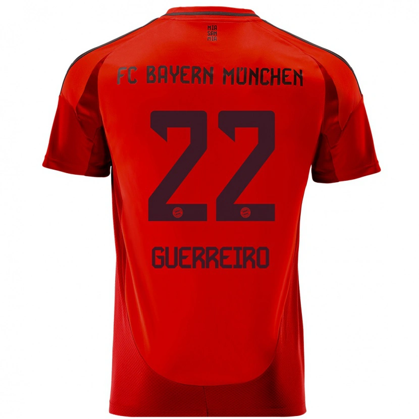 Danxen Hombre Camiseta Raphaël Guerreiro #22 Rojo 1ª Equipación 2024/25 La Camisa