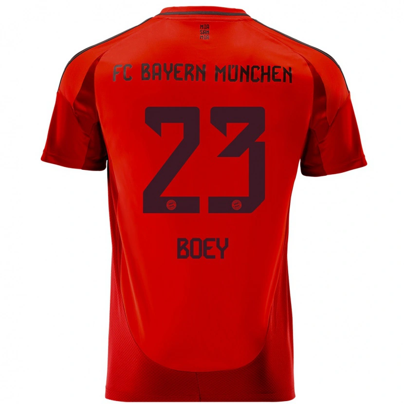 Danxen Hombre Camiseta Sacha Boey #23 Rojo 1ª Equipación 2024/25 La Camisa