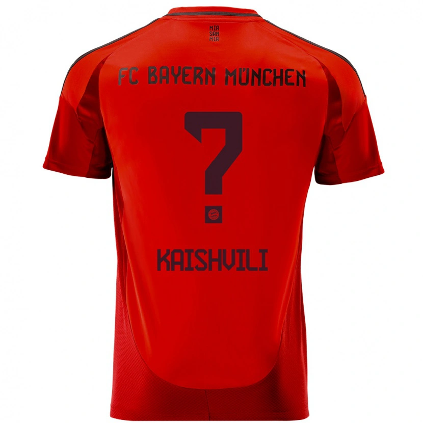 Danxen Hombre Camiseta Jamal Kaishvili #0 Rojo 1ª Equipación 2024/25 La Camisa