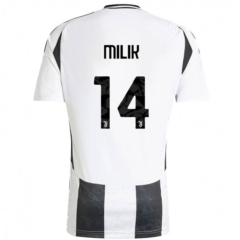 Danxen Hombre Camiseta Arkadiusz Milik #14 Blanco Negro 1ª Equipación 2024/25 La Camisa