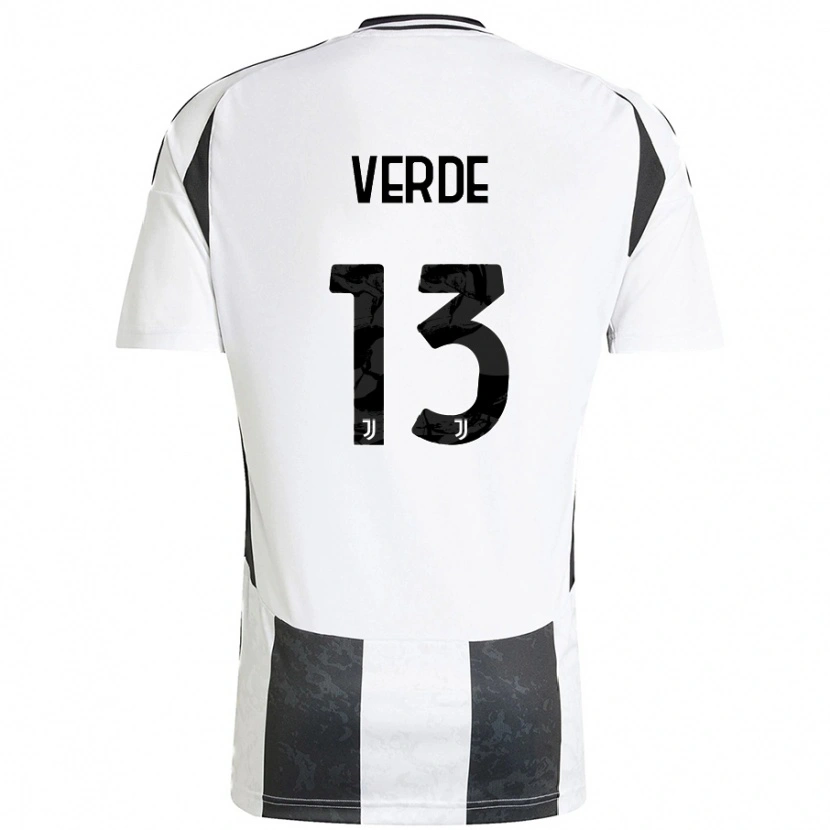 Danxen Hombre Camiseta Francesco Verde #13 Blanco Negro 1ª Equipación 2024/25 La Camisa