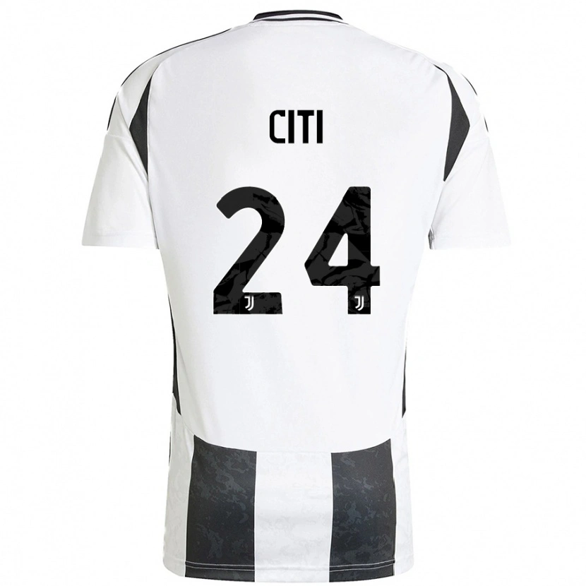 Danxen Hombre Camiseta Alessandro Citi #24 Blanco Negro 1ª Equipación 2024/25 La Camisa