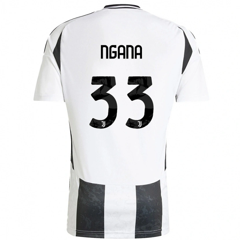 Danxen Hombre Camiseta Valdes Ngana #33 Blanco Negro 1ª Equipación 2024/25 La Camisa