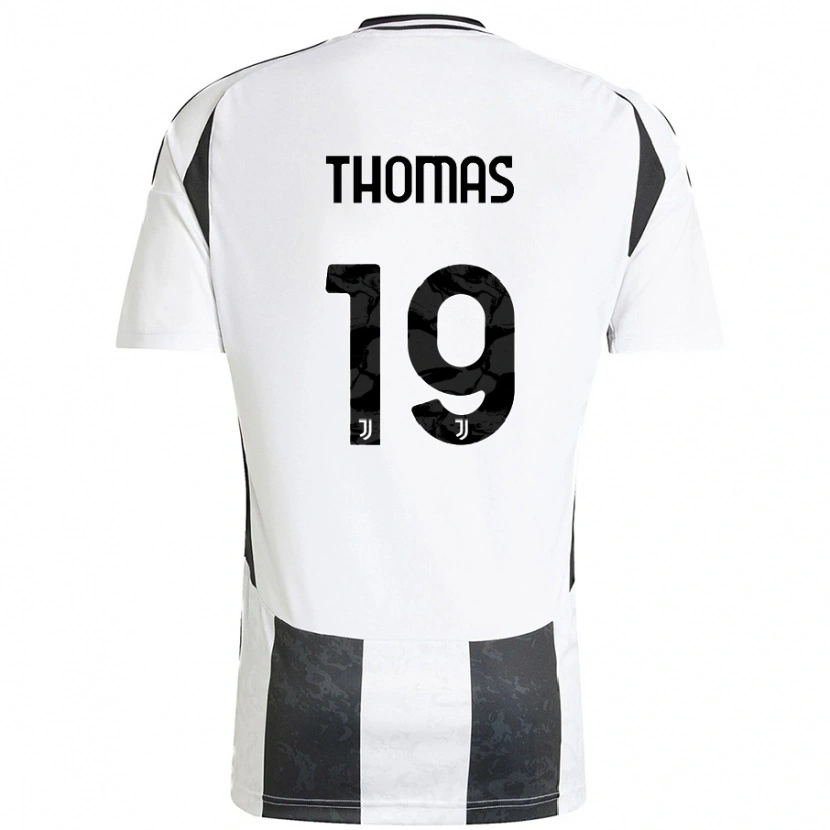 Danxen Hombre Camiseta Lindsey Thomas #19 Blanco Negro 1ª Equipación 2024/25 La Camisa