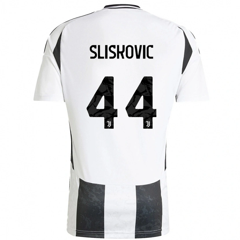 Danxen Hombre Camiseta Gloria Slišković #44 Blanco Negro 1ª Equipación 2024/25 La Camisa
