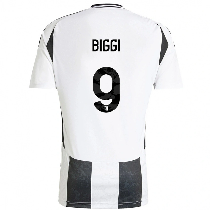 Danxen Hombre Camiseta Silvano Biggi #9 Blanco Negro 1ª Equipación 2024/25 La Camisa