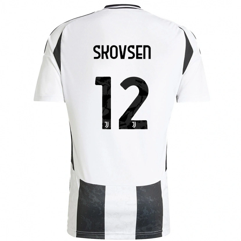 Danxen Hombre Camiseta Matilde Lundorf Skovsen #12 Blanco Negro 1ª Equipación 2024/25 La Camisa