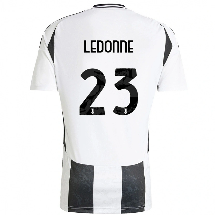 Danxen Hombre Camiseta Nicolo Ledonne #23 Blanco Negro 1ª Equipación 2024/25 La Camisa