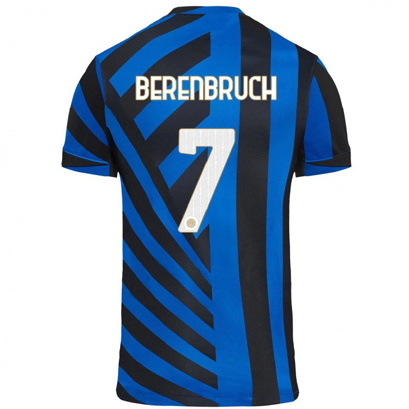Danxen Hombre Camiseta Thomas Berenbruch #7 Azul Negro 1ª Equipación 2024/25 La Camisa