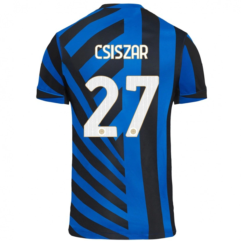 Danxen Hombre Camiseta Henrietta Csiszár #27 Azul Negro 1ª Equipación 2024/25 La Camisa
