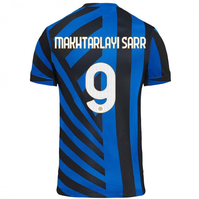 Danxen Hombre Camiseta Amadou Makhtarlayi Sarr #9 Azul Negro 1ª Equipación 2024/25 La Camisa