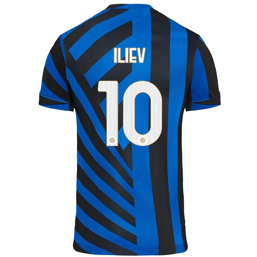 Danxen Hombre Camiseta Nikola Iliev #10 Azul Negro 1ª Equipación 2024/25 La Camisa