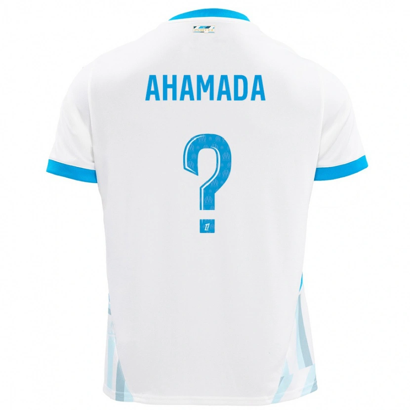 Danxen Hombre Camiseta Soiyir Ahamada #0 Blanco Azul Cielo 1ª Equipación 2024/25 La Camisa
