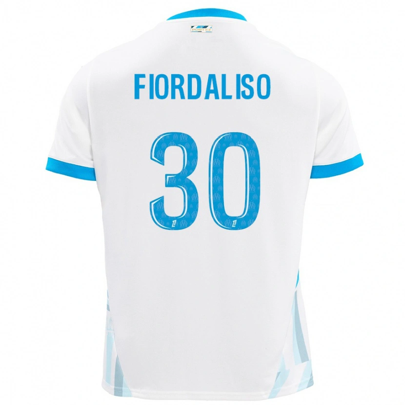 Danxen Hombre Camiseta Thelma Fiordaliso #30 Blanco Azul Cielo 1ª Equipación 2024/25 La Camisa