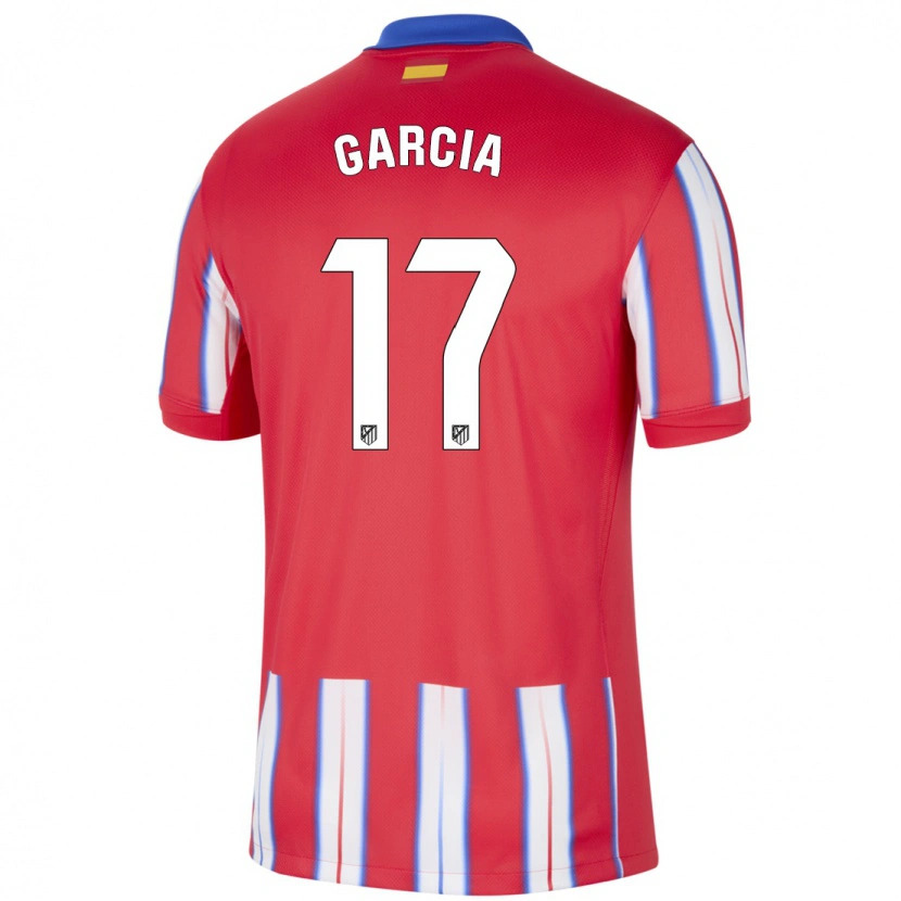 Danxen Hombre Camiseta Gaby García #17 Rojo Blanco Azul 1ª Equipación 2024/25 La Camisa