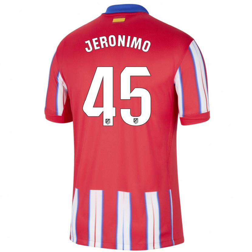 Danxen Hombre Camiseta Isaiah Jeronimo #45 Rojo Blanco Azul 1ª Equipación 2024/25 La Camisa