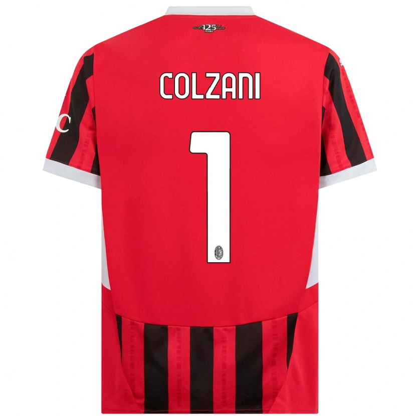 Danxen Hombre Camiseta Edoardo Colzani #1 Rojo Negro 1ª Equipación 2024/25 La Camisa