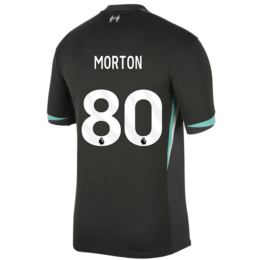 Danxen Hombre Camiseta Tyler Morton #80 Negro Antracita Blanco 2ª Equipación 2024/25 La Camisa