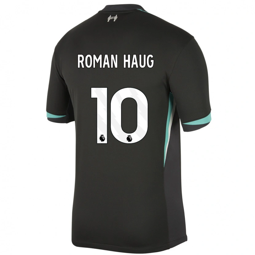 Danxen Hombre Camiseta Sophie Román Haug #10 Negro Antracita Blanco 2ª Equipación 2024/25 La Camisa