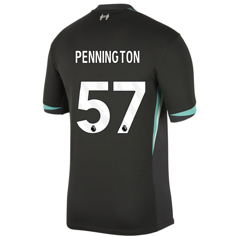 Danxen Hombre Camiseta Cody Pennington #57 Negro Antracita Blanco 2ª Equipación 2024/25 La Camisa