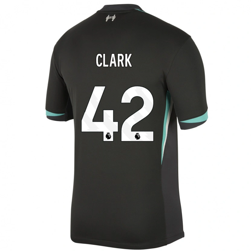 Danxen Hombre Camiseta Bobby Clark #42 Negro Antracita Blanco 2ª Equipación 2024/25 La Camisa