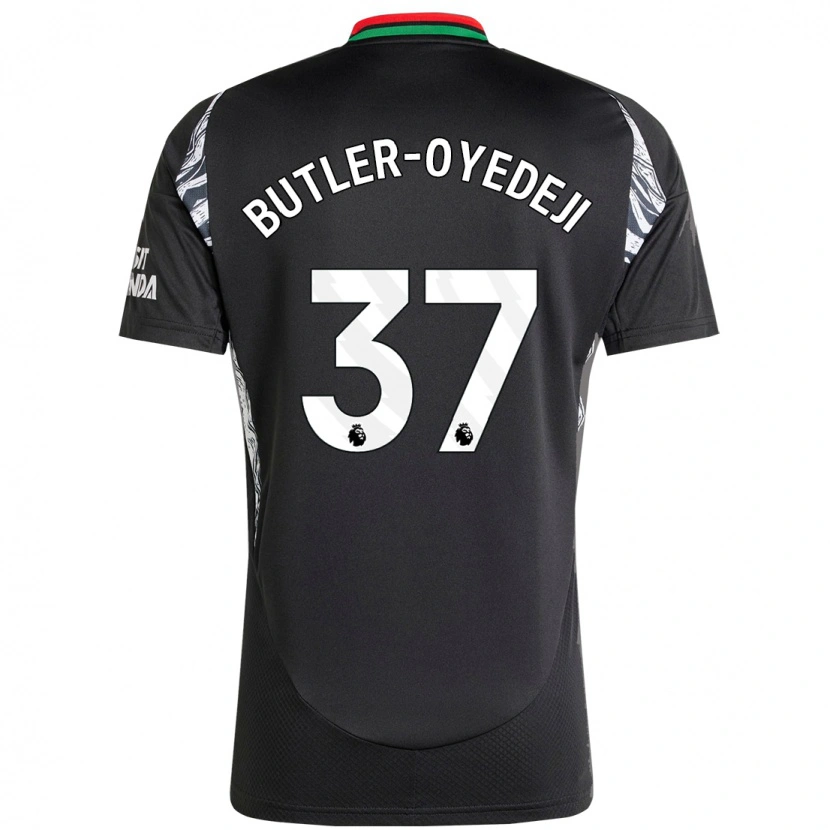 Danxen Hombre Camiseta Nathan Butler-Oyedeji #37 Negro 2ª Equipación 2024/25 La Camisa