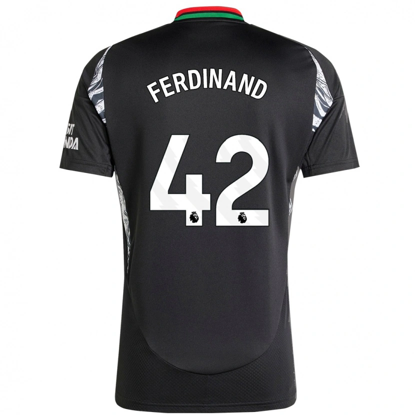 Danxen Hombre Camiseta Seb Ferdinand #42 Negro 2ª Equipación 2024/25 La Camisa