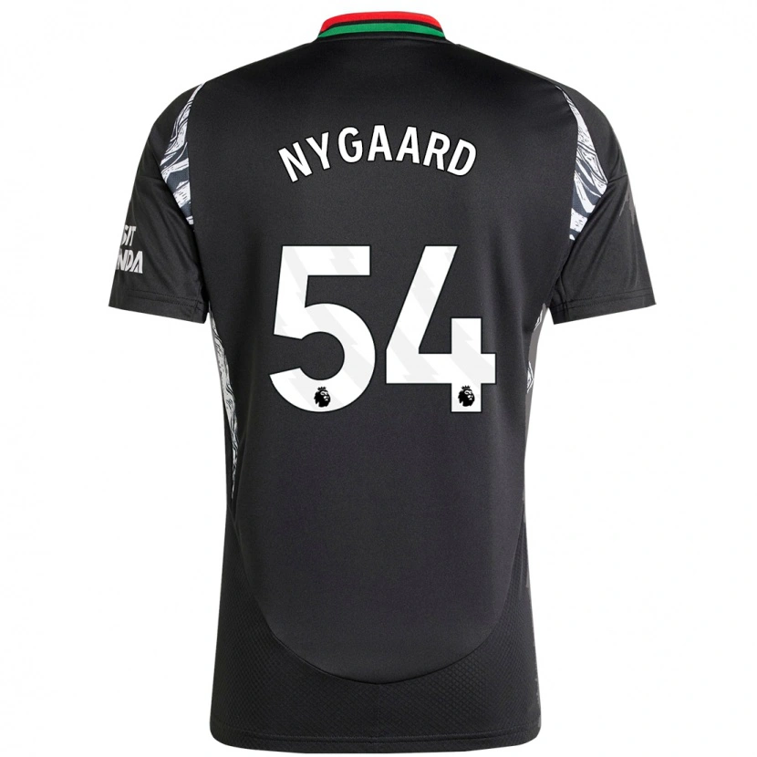 Danxen Hombre Camiseta Lucas Nygaard #54 Negro 2ª Equipación 2024/25 La Camisa