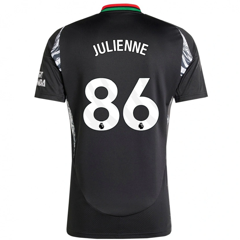 Danxen Hombre Camiseta Theo Julienne #86 Negro 2ª Equipación 2024/25 La Camisa