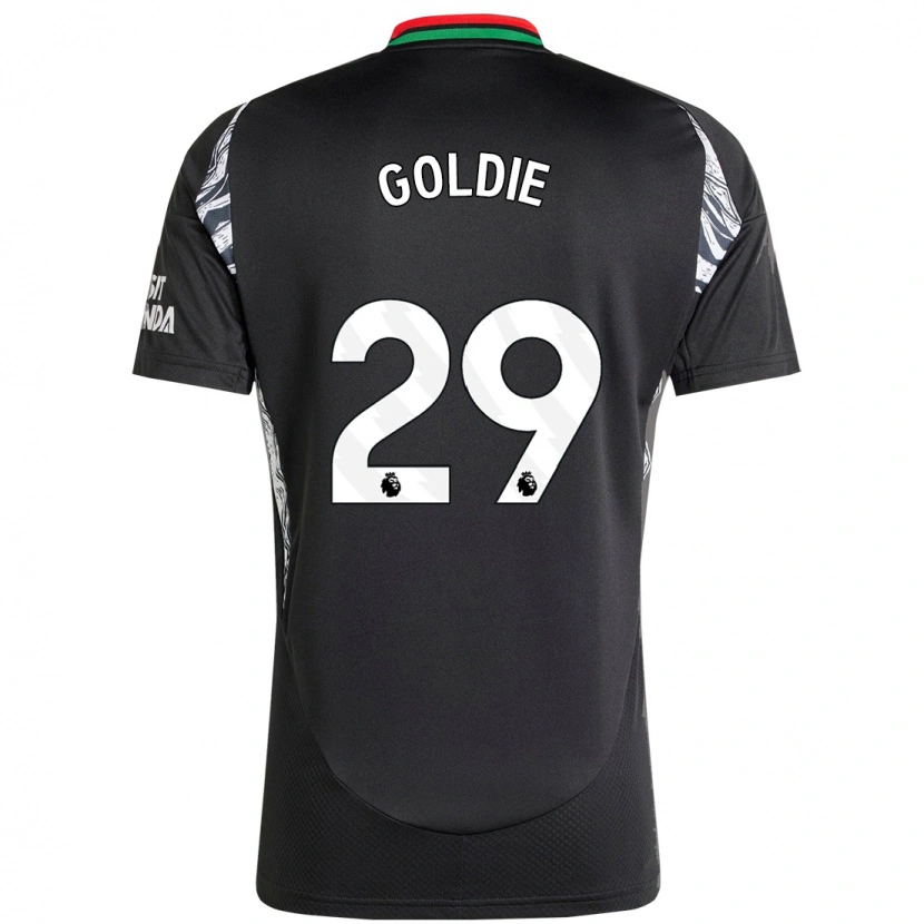 Danxen Hombre Camiseta Teyah Goldie #29 Negro 2ª Equipación 2024/25 La Camisa