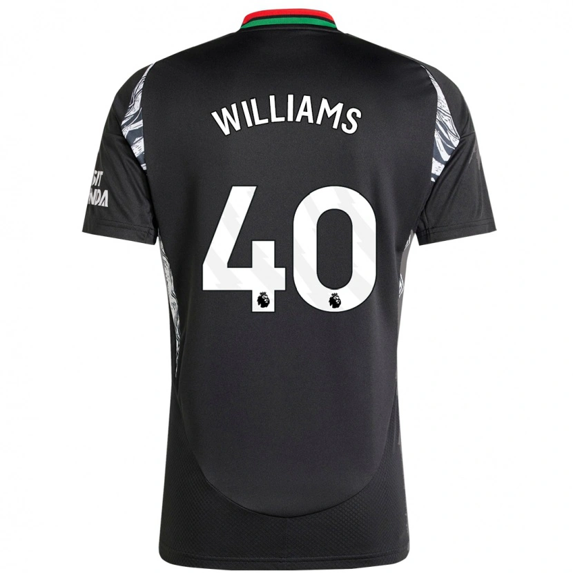 Danxen Hombre Camiseta Naomi Williams #40 Negro 2ª Equipación 2024/25 La Camisa