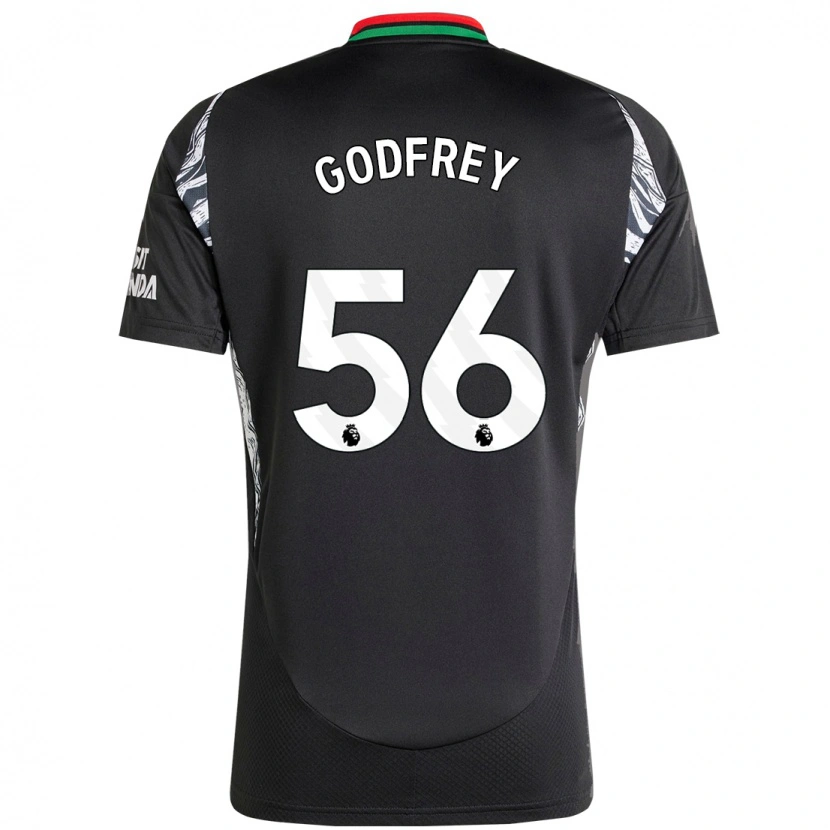Danxen Hombre Camiseta Freya Godfrey #56 Negro 2ª Equipación 2024/25 La Camisa