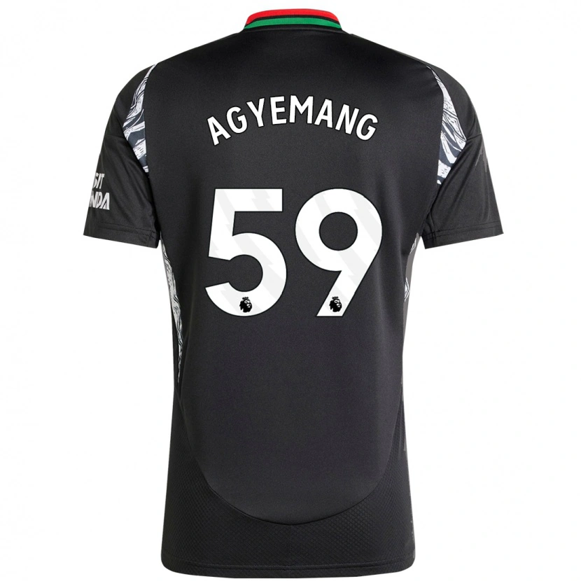 Danxen Hombre Camiseta Michelle Agyemang #59 Negro 2ª Equipación 2024/25 La Camisa