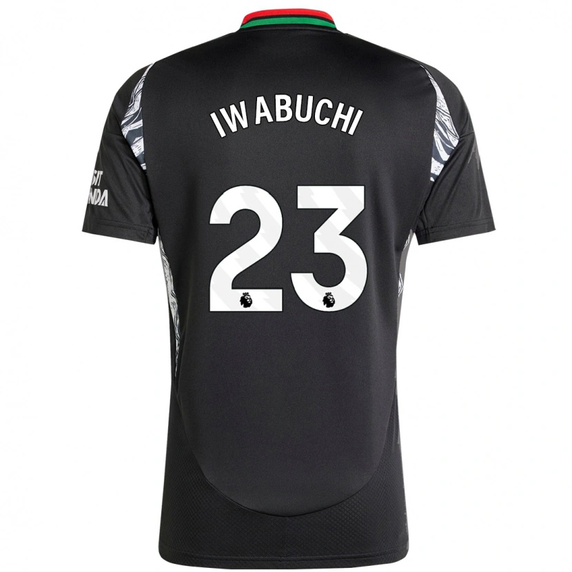 Danxen Hombre Camiseta Mana Iwabuchi #23 Negro 2ª Equipación 2024/25 La Camisa