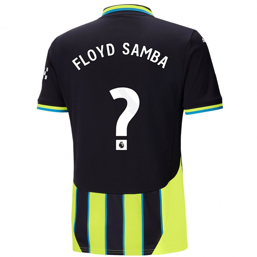 Danxen Hombre Camiseta Floyd Samba #0 Azul Amarillo 2ª Equipación 2024/25 La Camisa