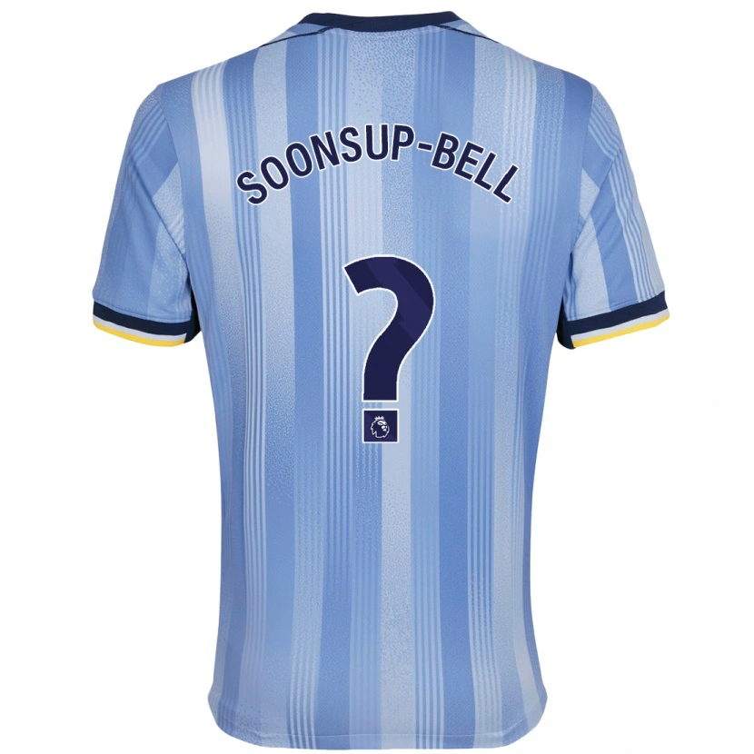 Danxen Hombre Camiseta Jude Soonsup-Bell #0 Azul Claro 2ª Equipación 2024/25 La Camisa