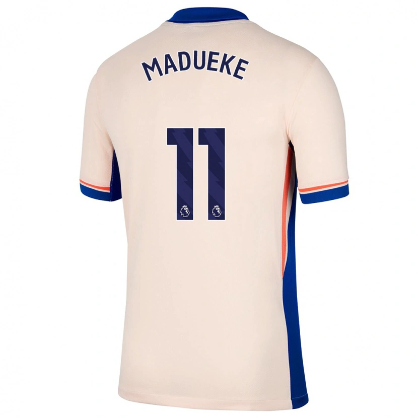 Danxen Hombre Camiseta Noni Madueke #11 Beige Claro 2ª Equipación 2024/25 La Camisa